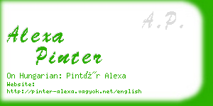 alexa pinter business card
